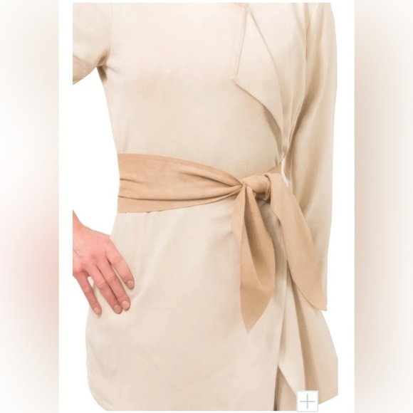 Gretchen Scott Faux Suede Waterfall Cardigan with Belt Size 16/XXL NEW - Picture 11 of 12